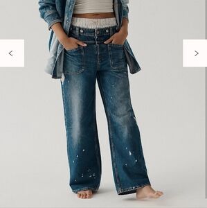 Free People We The Free Parker Cuffed Jeans